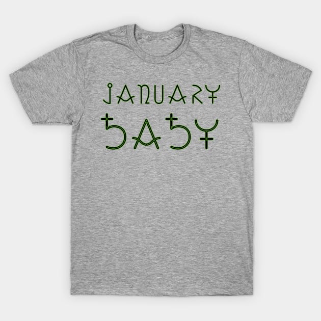 Month of January T-Shirt by Zodiac Syndicate